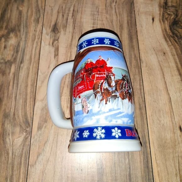 Budweiser Limited Edition Holiday Stein Vintage 1995 Lighting the Way Home - Picture 8 of 8